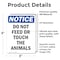 Signmission Do Not Feed Or Touch The Animals, 3.5 in W x Rectangle, Vinyl Decal OS-2PACK-NS-D-35-V-11274 - alternate 5